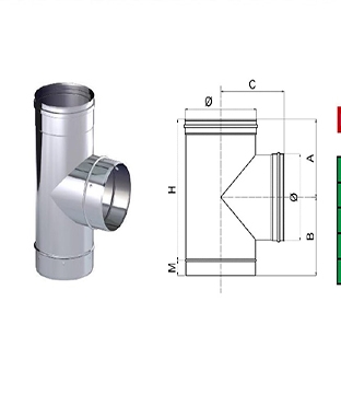 TEE MODÜL 90°