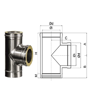 TEE MODÜL 90° (izolasyonlu)